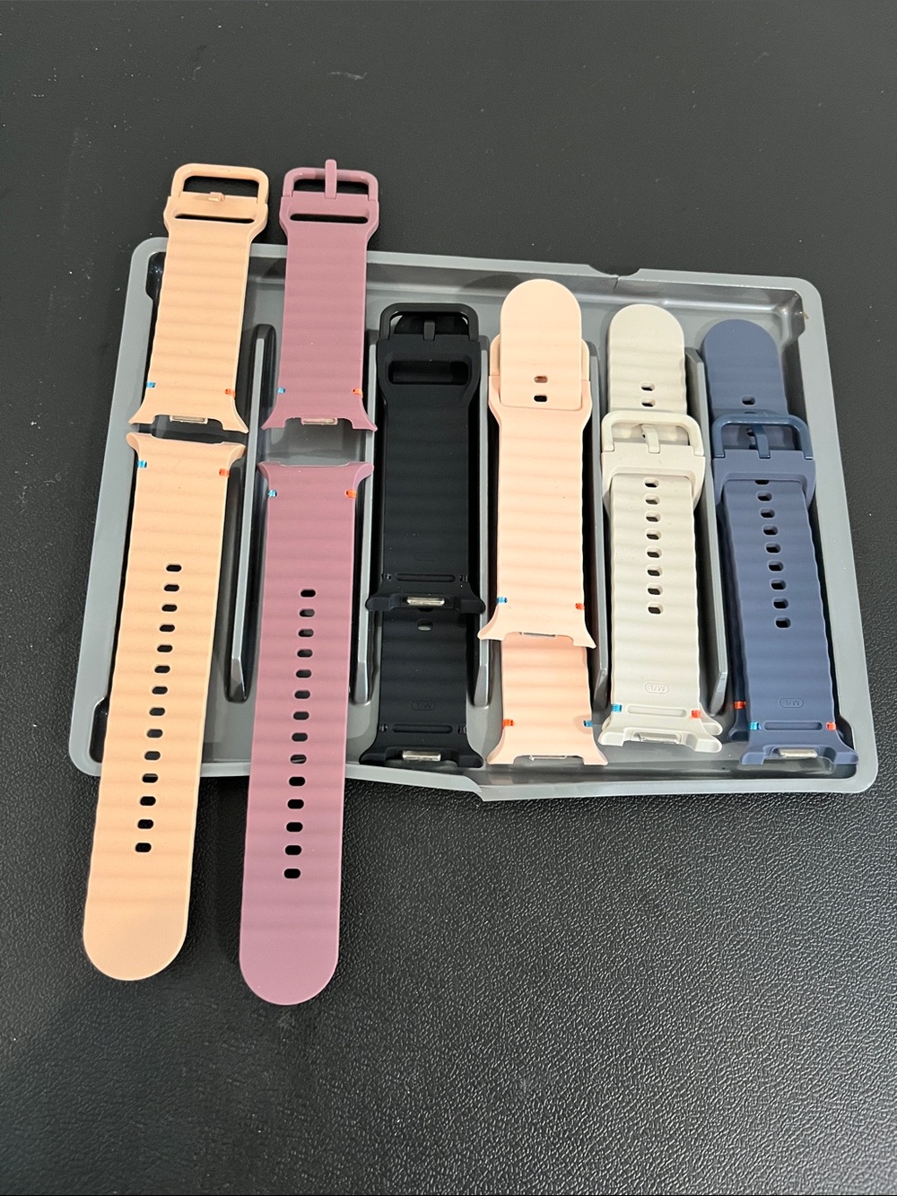 6 pc Silicone Replacement Smartwatch Bands - Samsung